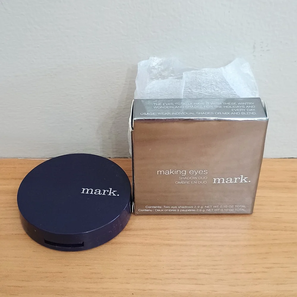 NOS 2009 Avon Mark Making Eyes Eyeshadow Duo Got The Blues 2.9g .10oz